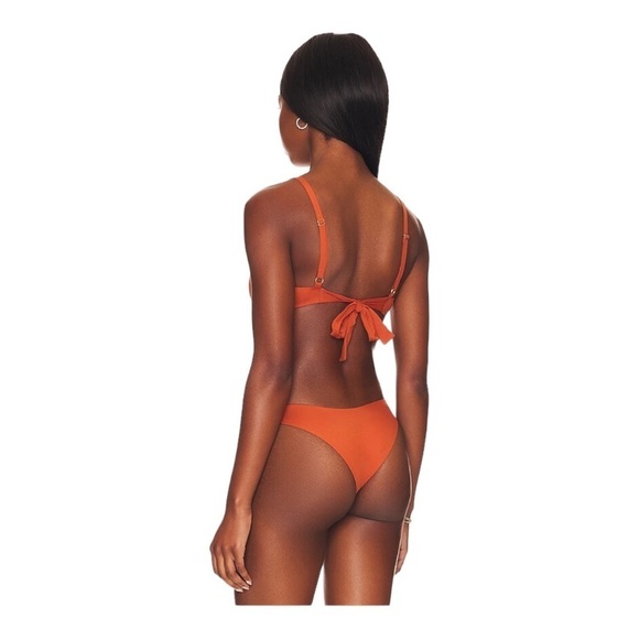 NEW L*Space Bikini Set Fused Alana Top Cabana Bitsy Bottom in Amber Size M / L - Picture 3 of 8